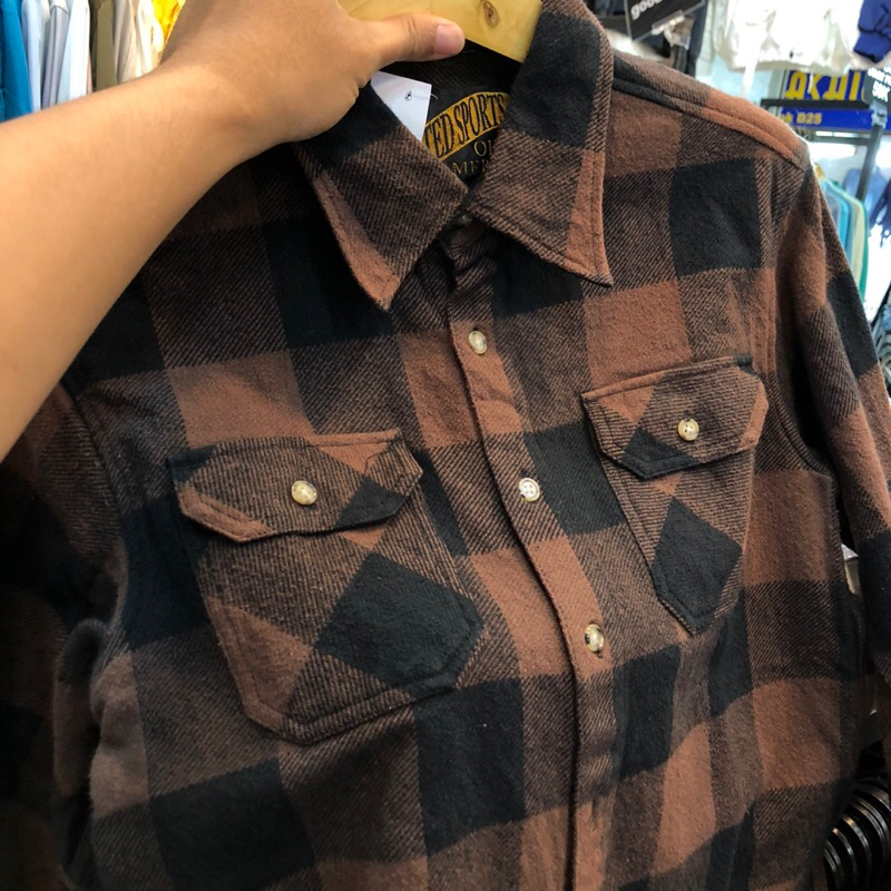 Outer Flannel Wool UNITED SPORTS OF US Second Size M,Bahan Tebal,outer flanel wol second flanel cokl