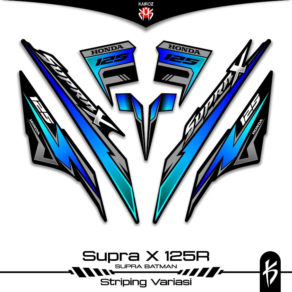 STRIPING SUPRA X 125 KARBU SKU 167 BATMAN STICKER STIKER HONDA SUPRA X 125 WAVE 125I SUPRA X 125R