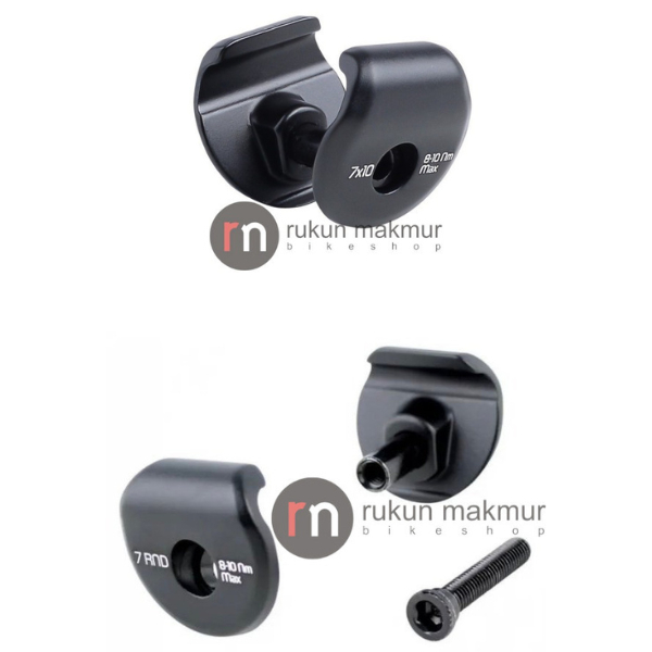 Trek Bontrager 2 Bolt Seatpost Part Saddle Clamp Ear 7 x 7 mm Rail Alloy / Titanium / Bulat / 7 x 10