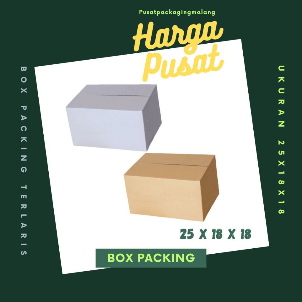 

Box Packing 25x18x18 Kardus A1 Karton Dus Kotak Kemasan Sparepart Jamu Madu Assesoris Souvenir Olshop