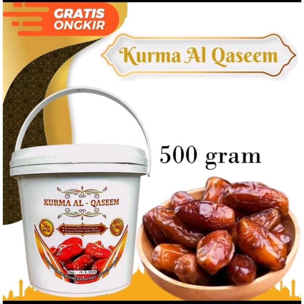 

KURMA AL QASEEM 500 GR - KURMA PREMIUM - KURMA EMBER ARAB SAUDI