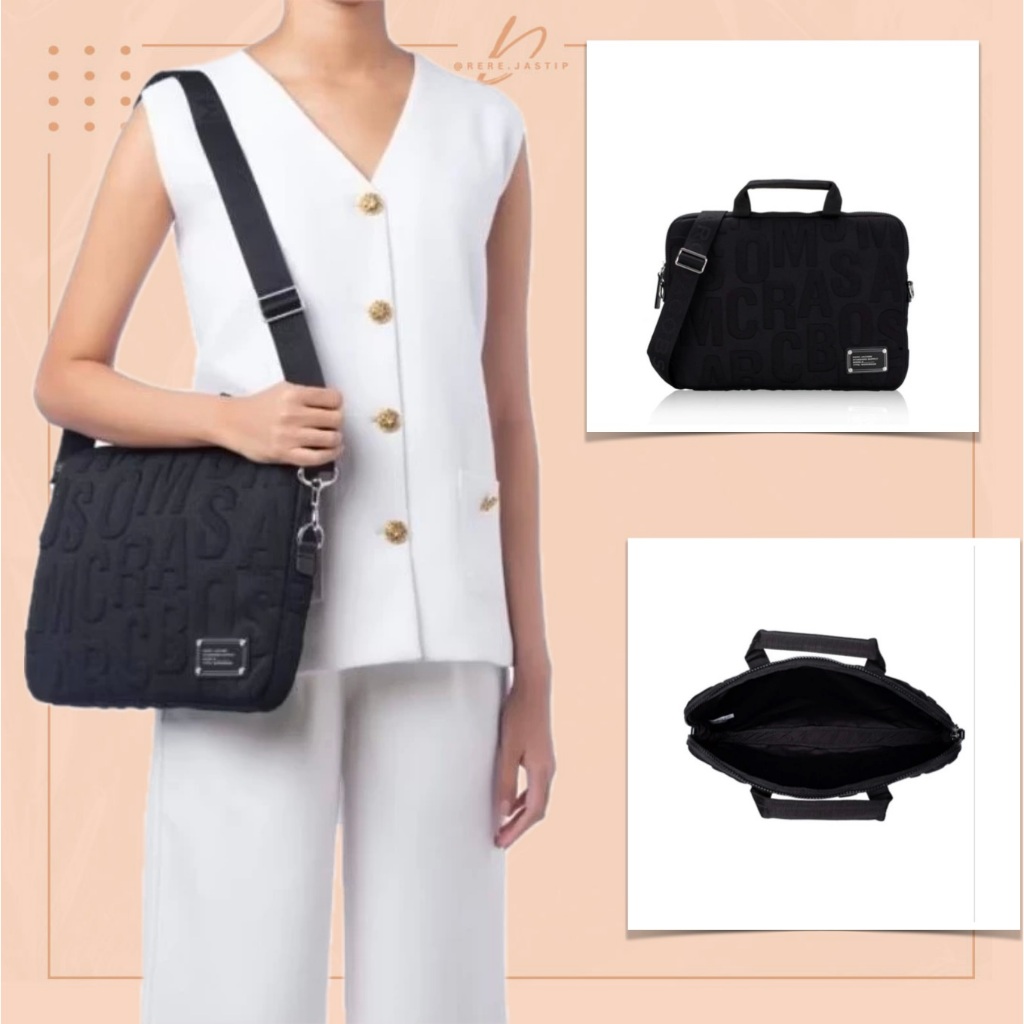 [100% ORI USA] Marc Jacobs Laptop Bag Black | READY STOCK
