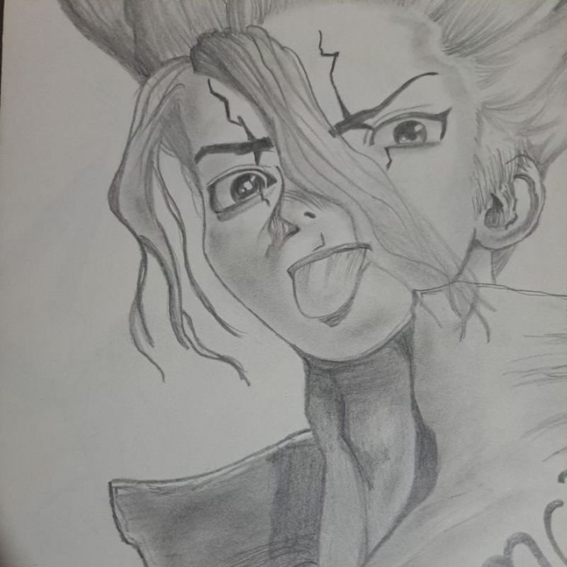 

gambar senku (handmade)