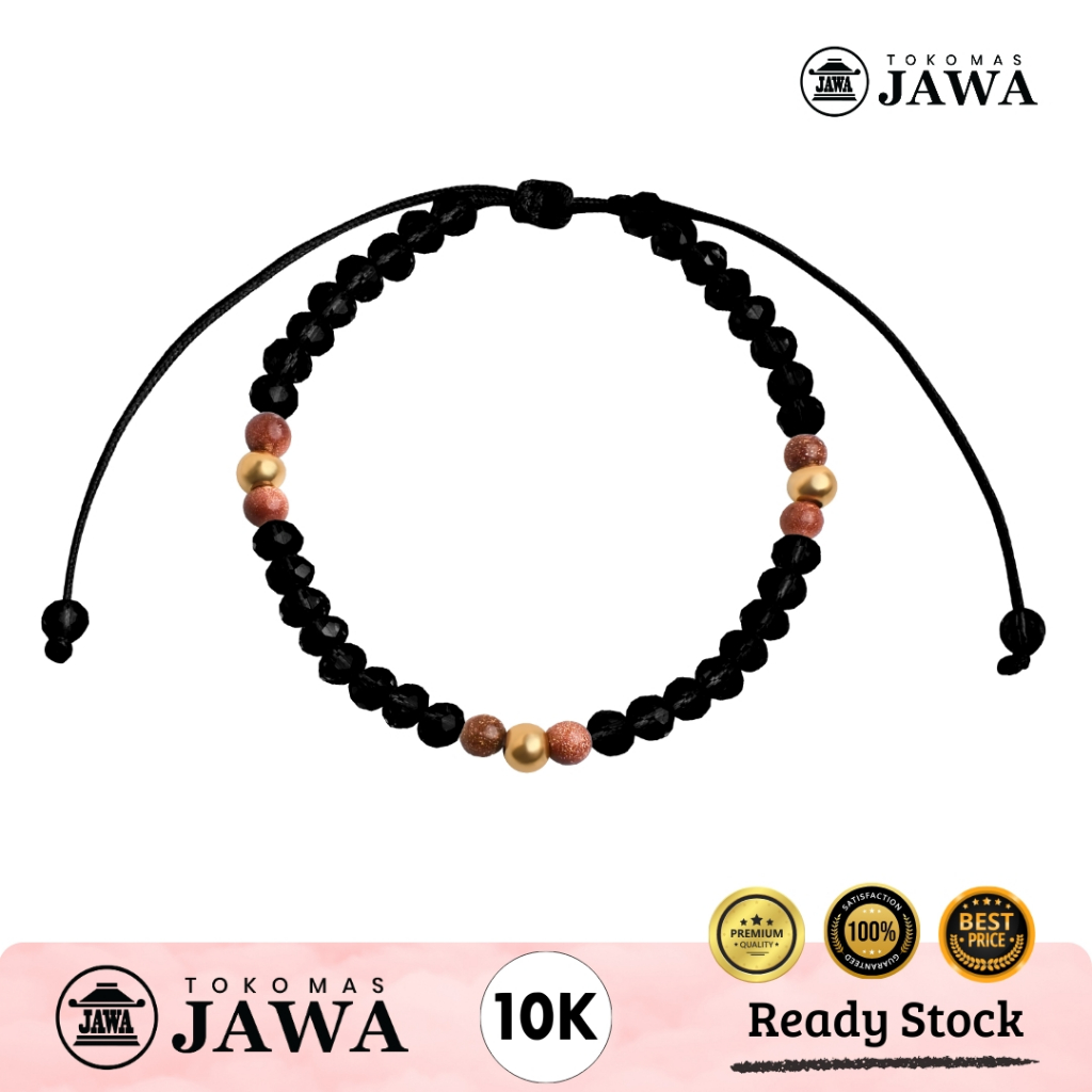 Gelang Tali Emas Kristal Hazelya Kadar 10 Karat Toko Mas Jawa