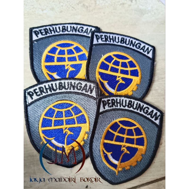 LOGO PERHUBUNGAN BORDIR || LOGO KEMENHUB BORDIR || LOGO KEMENTERIAN PERHUBUNGAN BORDIR