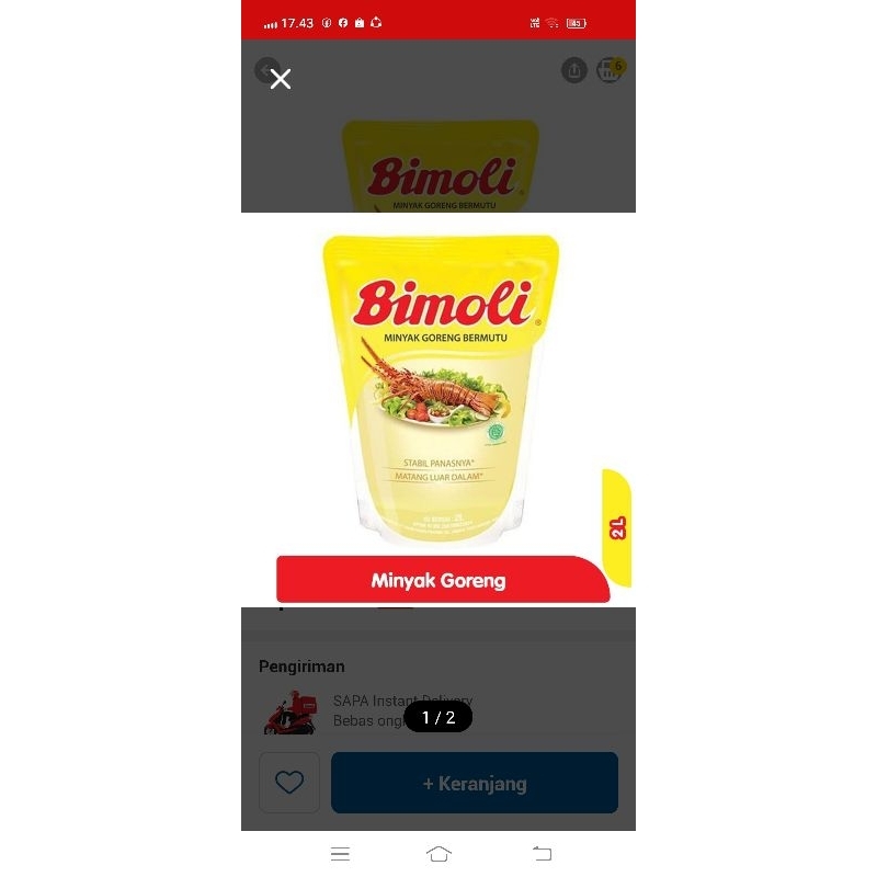 

MinyakgorengBimolipouch2literRevil