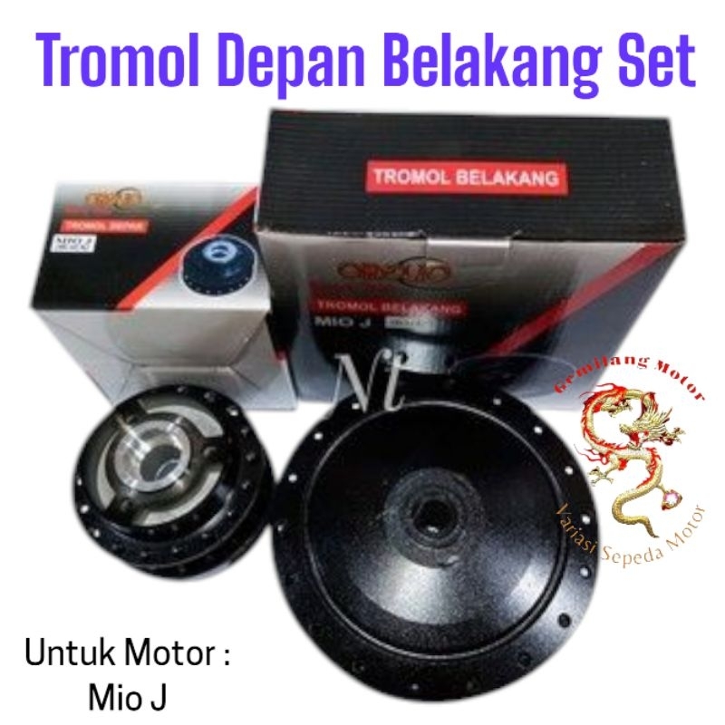 Tromol depan belakang Hitam  Mio J Orelio