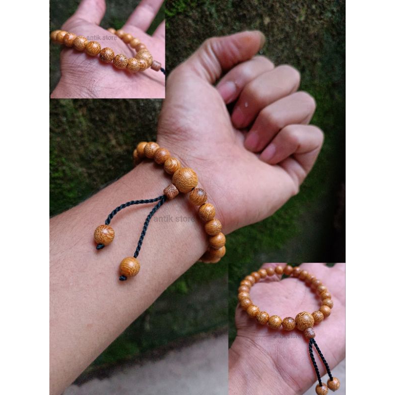 gelang galih kelor emas Size 8mm costum benang tarikan - Brecelets