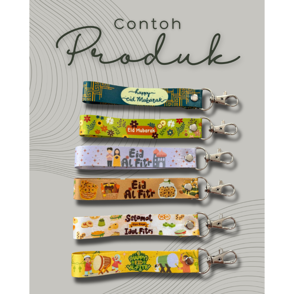 

Seri Idul Fitri- Mini Lanyard untuk Gantungan Kunci/Keychain/Bagcharm bisa Custom Nama/Nama Instansi/Ucapan dll. Cocok untuk souvenir atau hadiah