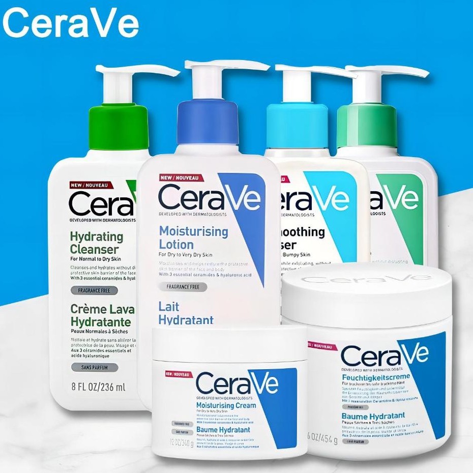Cerave Foaming Cleanser/Cerave Hydrating Cleanser/Cerave Moisturizing Lotion/Cerave SA Smoothing Cle