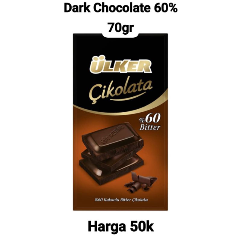 

Ülker bitter çikolatalı 60%