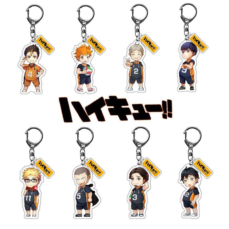 gantungan kunci anime haikyuu -haikyuu keychain -anime haikyuu