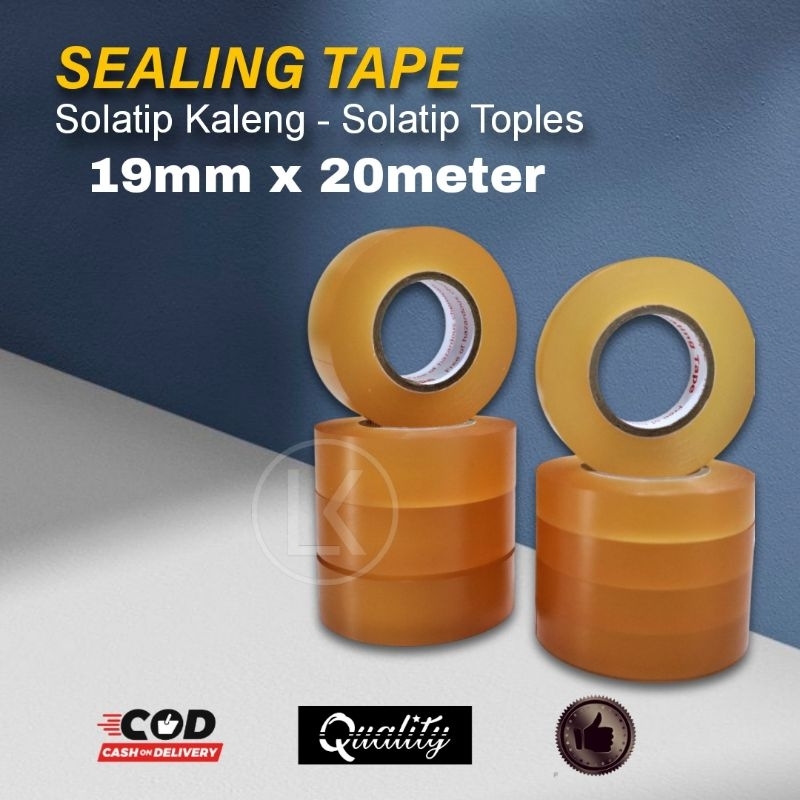 

Sealing Tape - Selotip Segel Kaleng - Selotipe Segel Toples - 19mm x 20m