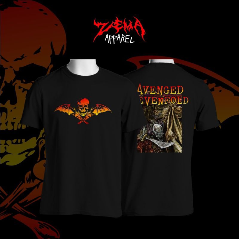 Kaos Band / Kaos Music Rock Metal / Tshirt Distro Band / Kaos Avenged Sevenfold / Kaos Nirvana / Ori