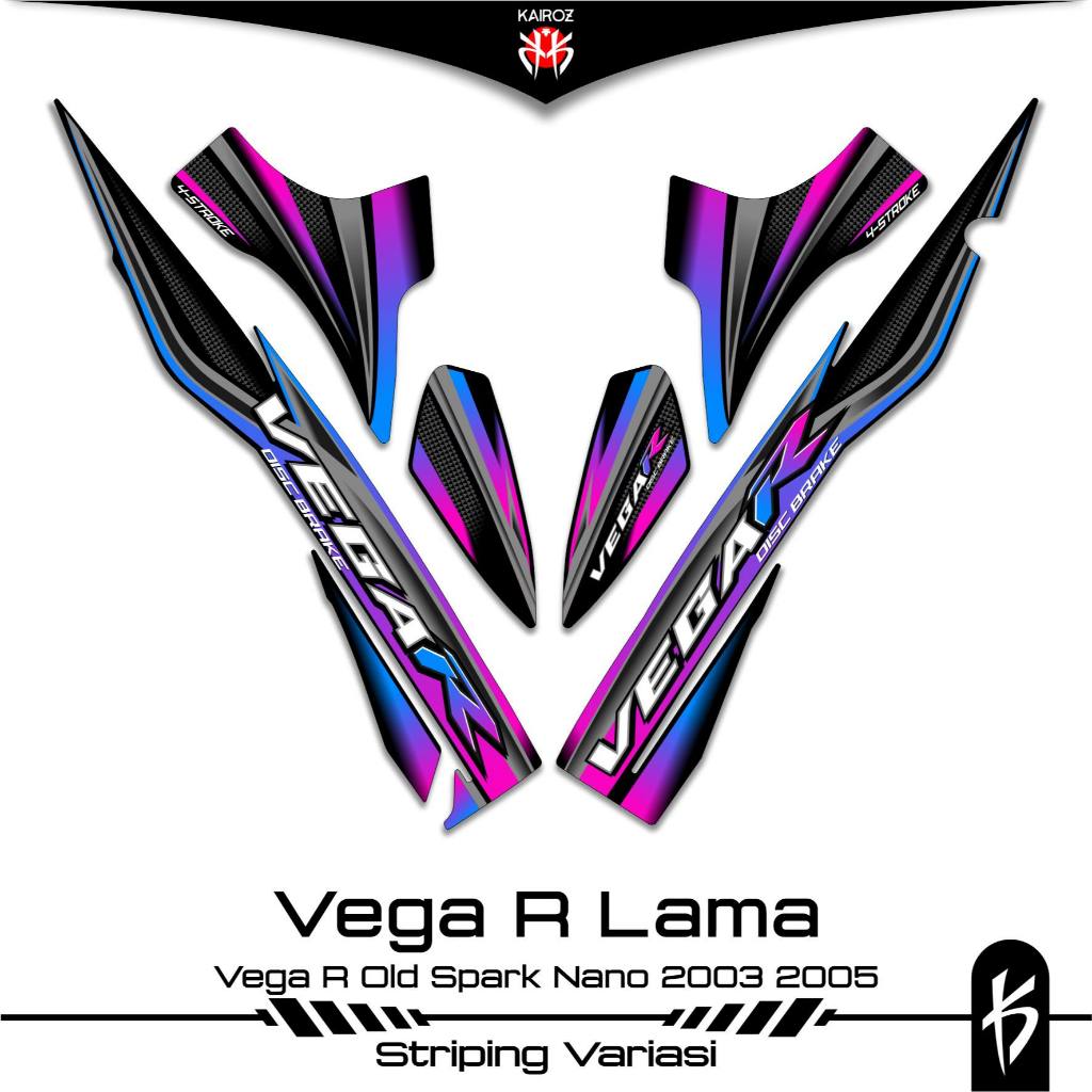 STRIPING VEGA R LAMA SKU 12 STIKER STICKER YAMAHA VEGA R OLD 2003 2005 110 LAMA SIRIUS SPARK NANO