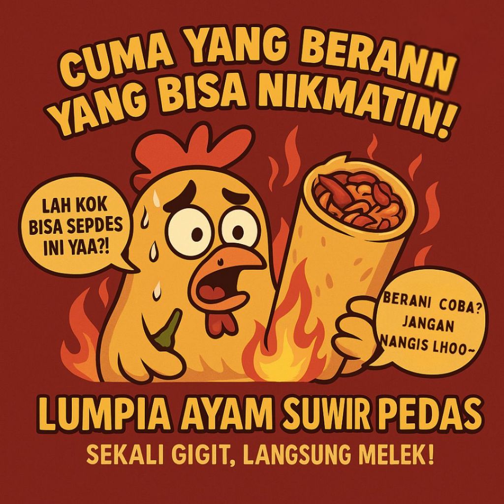 

lumpia ayam suwir pedas mna nopi (lasambanopi)