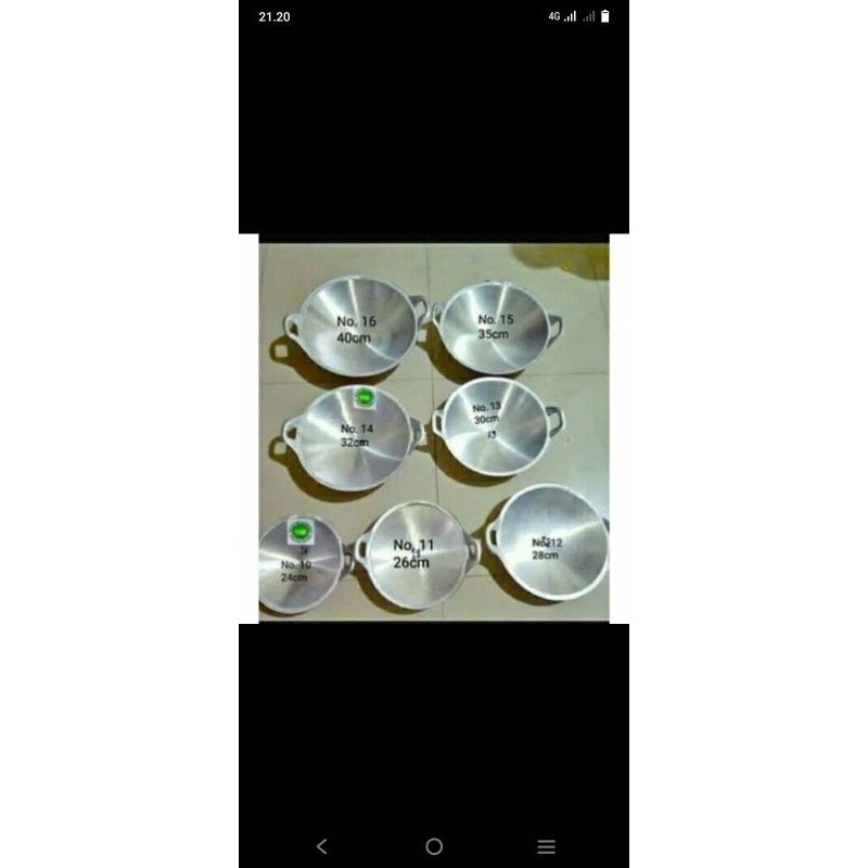 wajan 11 aluminium anti lengket