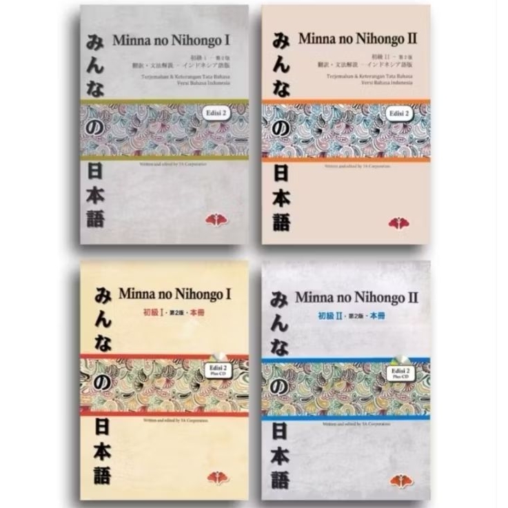 Buku Minna No Nihongo 1 Dan 2 Original