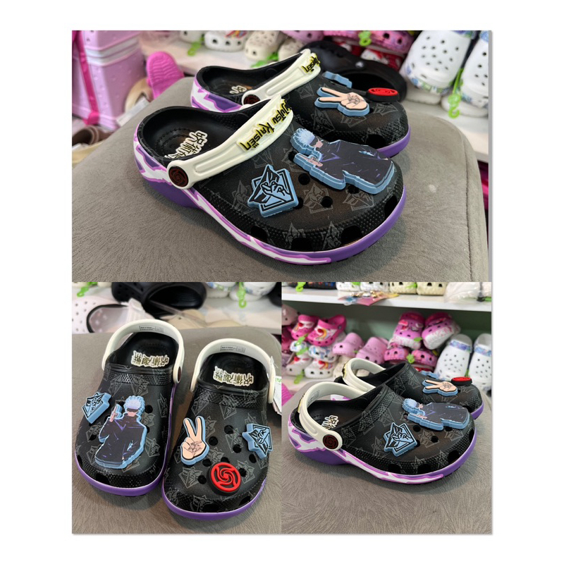 Crocs x Jujutsu Kaisen Classic Clog anak / Sanda anak Crocs Jujutsu