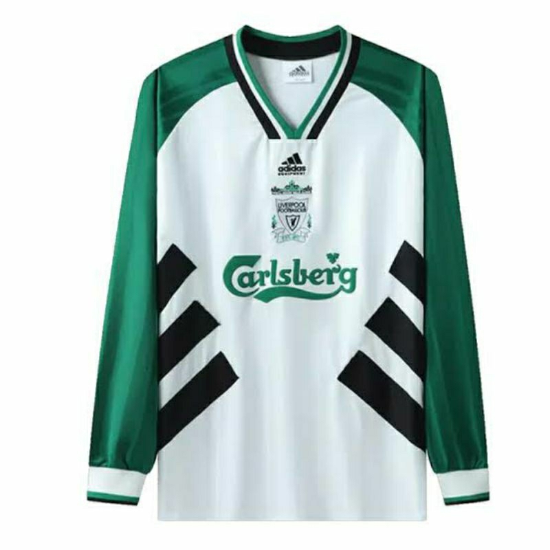 JERSEY BOLA RETRO LIVERPOOL TULANG AWAY 1993 1995 LONG SLEEVE JERSEY RETRO LIVERPOOL AWAY 93 95 LENG