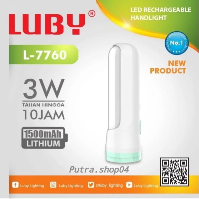 Luby Lampu Emergency LED 7760 Light LED 20 SMD + Senter L
