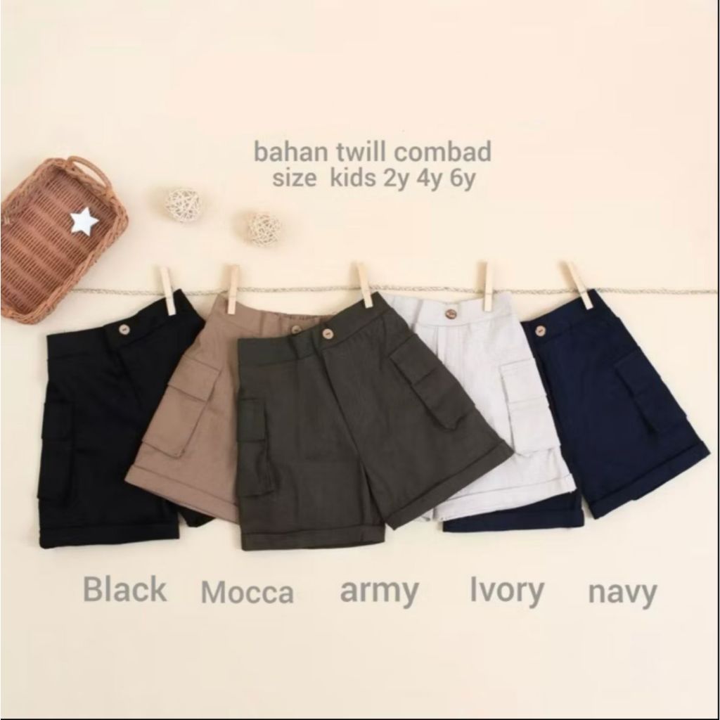 CILUKBA KIDS I Celana Cargo Pendek KENZO PANTS Anak Umur 2-6 tahun