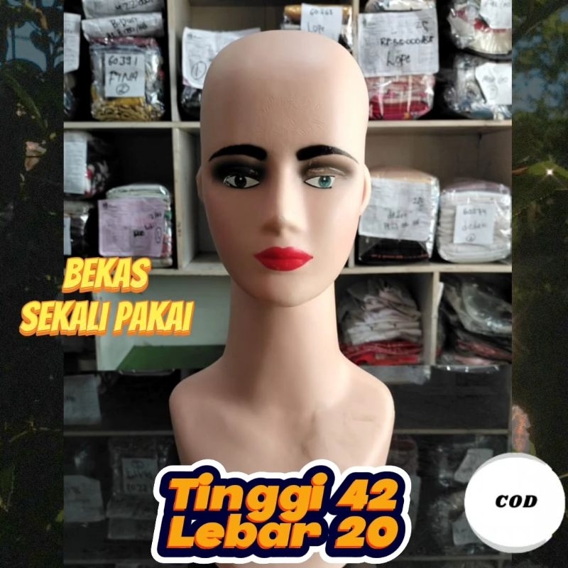 Kepala Manekin Wanita -Bekas Sekali Pakai