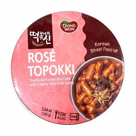 

Dongwon topokki with spicy rose sauce 340 gram