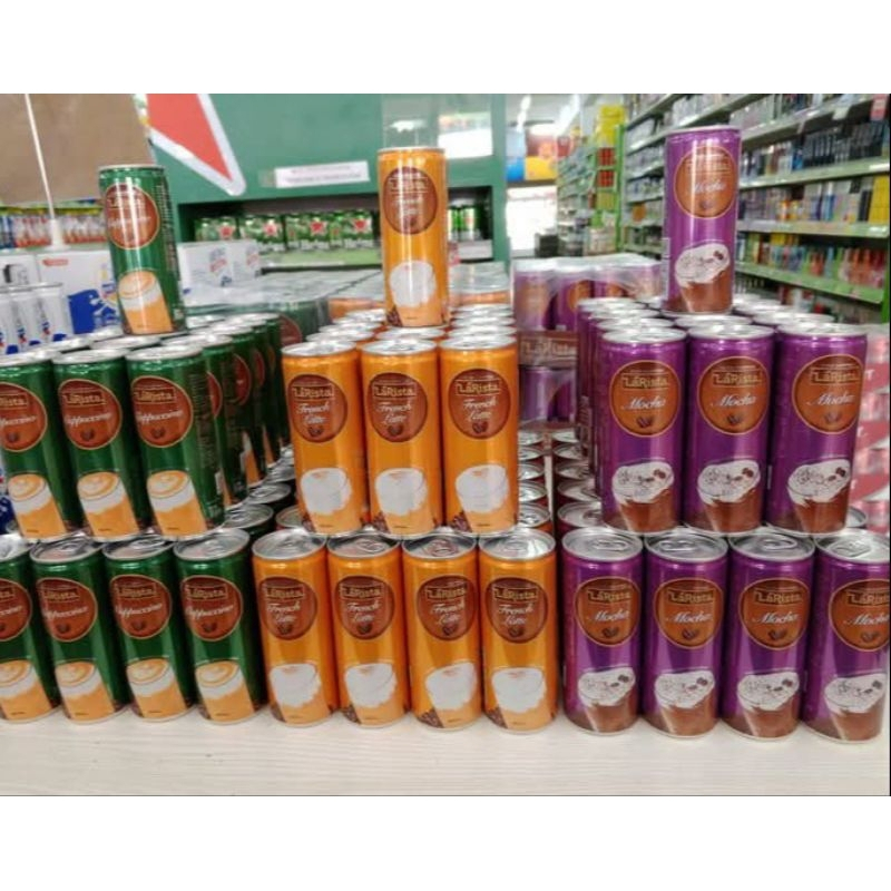 

Minuman Kaleng Kopi Larista Iced Coffee 220 Ml x 6 pcs Varian Mocha, Cappucino, French Latte