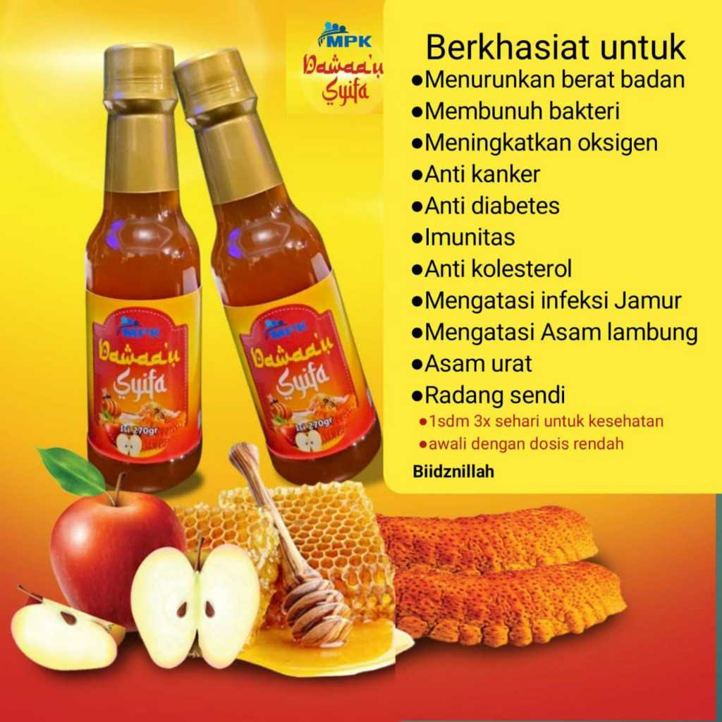 

Dawaa'u syifa cuka apel herbal alami MPK 270 gr