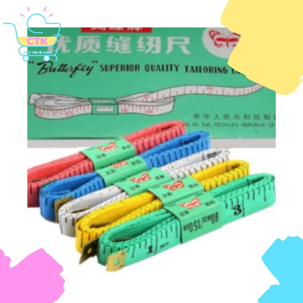 Butterfly Meteran Badan Kain Penjahit Jahit 1.5m 150cm Tebal