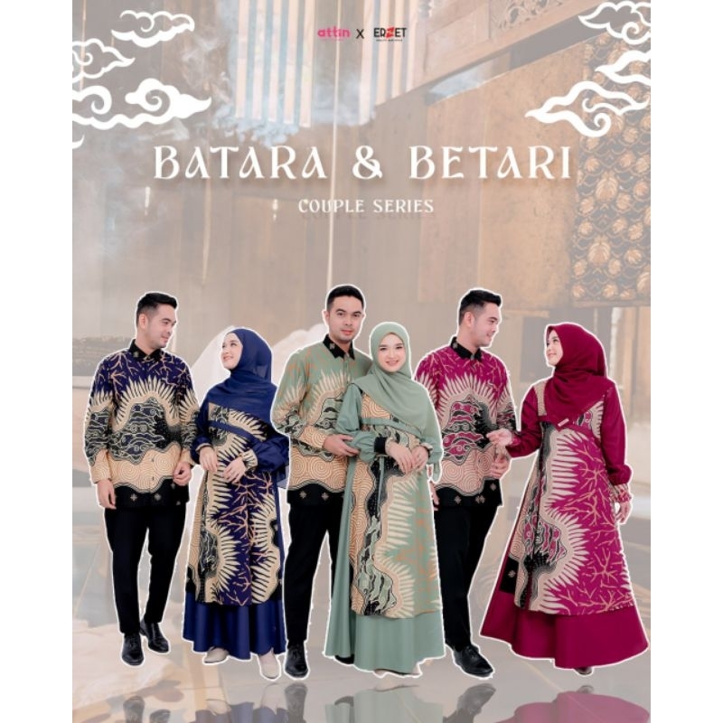 Betara dan Batari series Batik by Attin/Gamis couple batik/Gamis batik kondangan/Gamis couple hajian