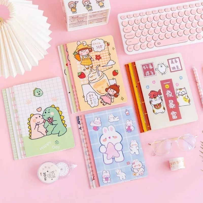 

AHYACO 073 Buku Tulis Catatan Sekolah Ukuran A5 Motif Kawaii