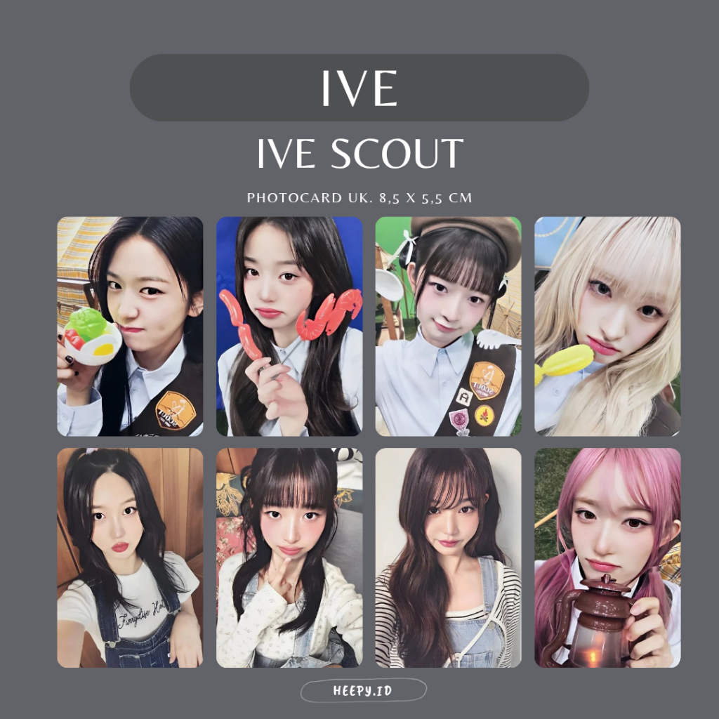[IVE] UNOFFICIAL PHOTOCARD IVE SCOUT DAY 1 & 2