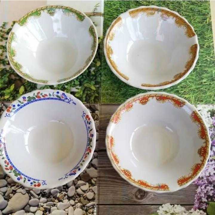 MANGKOK LILIA / MANGKOK KERAMIK 1 LUSIN  / MANGKOK MAKAN / MANGKOK BAKSO