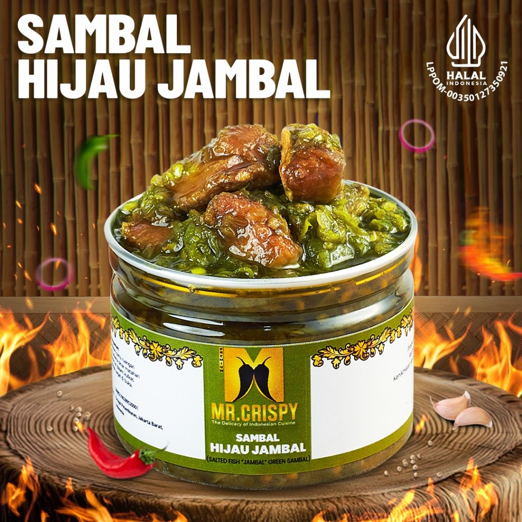 

Sambal Hijau Jambal/ Sambel Mr.Crispy