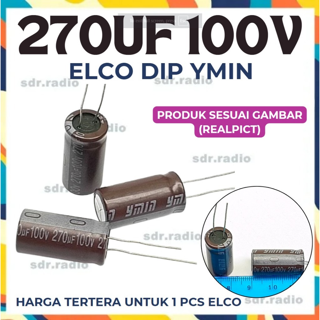 270uf 100v kapasitor ELCO DIP 270 UF 100 Volt Kapasitor ELCO 270uf 100V elco elko 270uf 100 volt elk