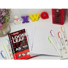 

Loose Leaf Big Boss B5|A5 Bergaris 26 Holes isi 100|50 lembar