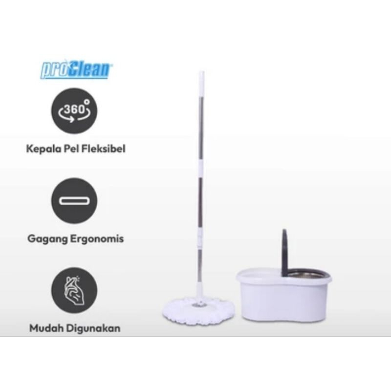 Proclean spin mop alat per putar dengan ember