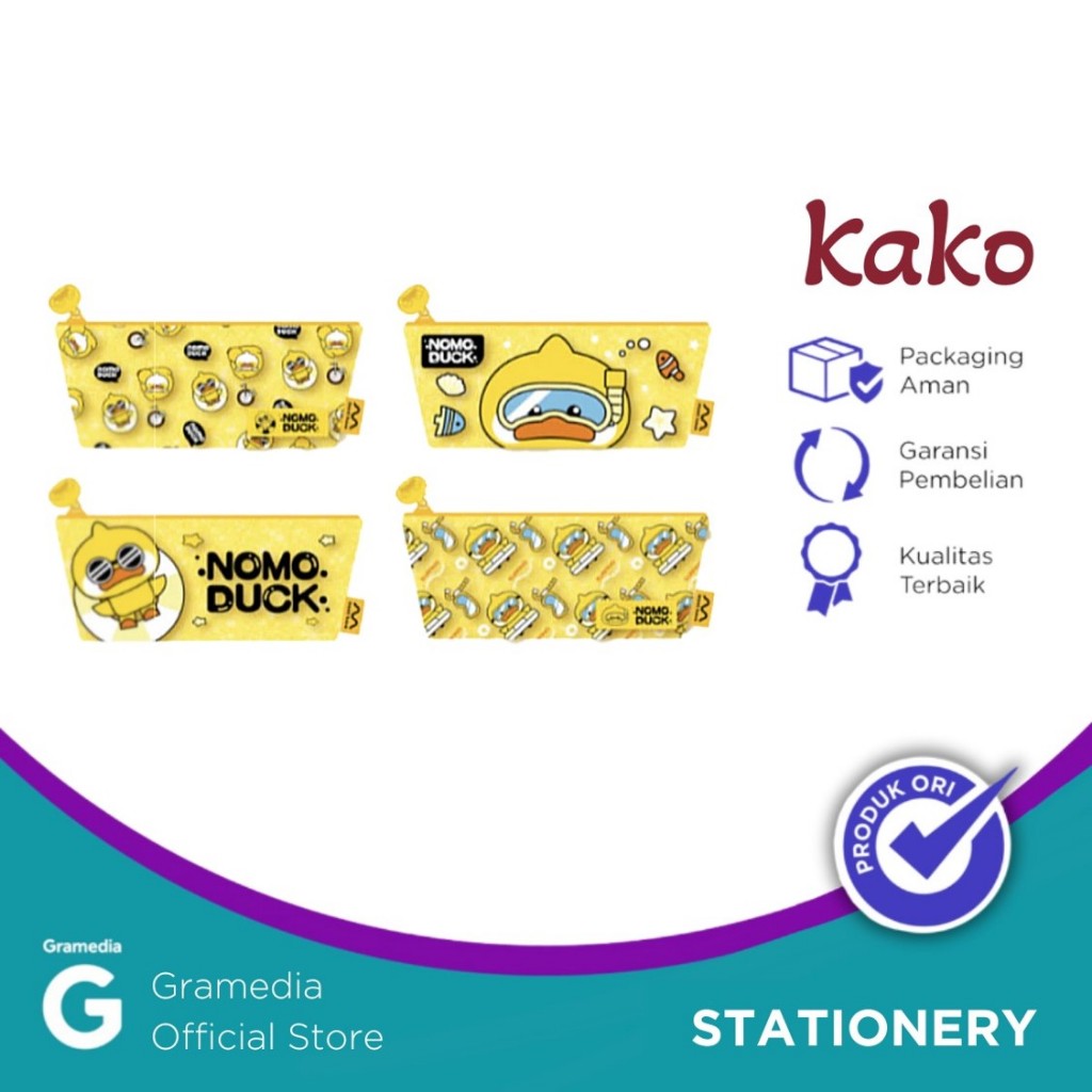 

Kako Pencase Trapezoid Nomo Duck Yellow Summer Series