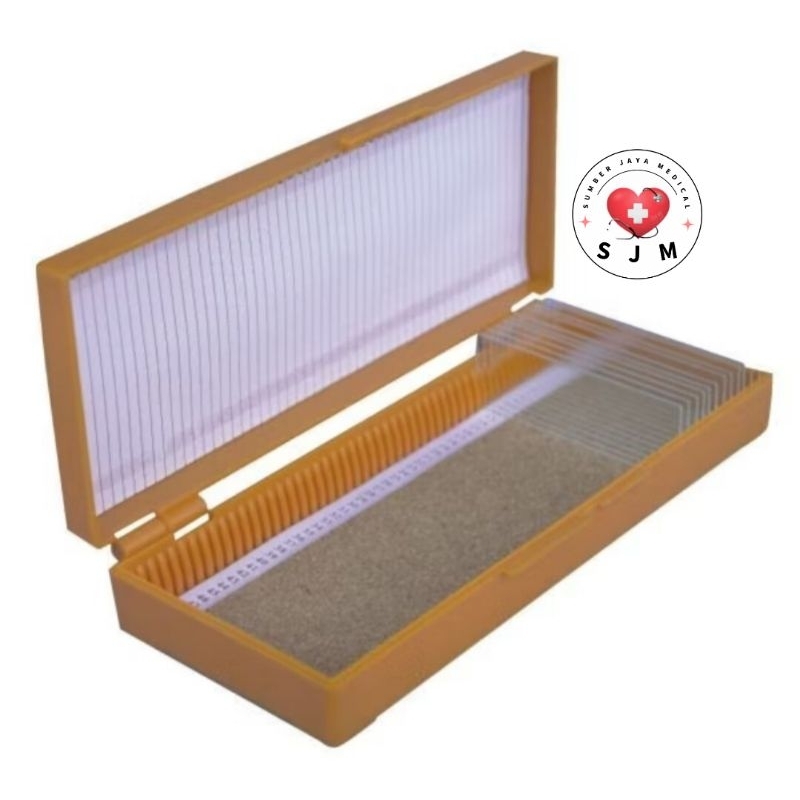 Box Object Glass / Microscope Slide Box / Wadah Penyimpanan Object Glass