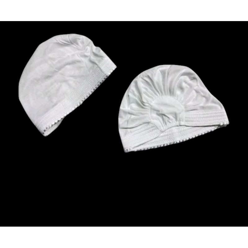 CIPUT DALAMAN HIJAB BAHAN KAOS PERLENGKAPAN HAJI DAN UMROH WANITA DALMAN KERUDUNG INSATAN HITAM DAN 