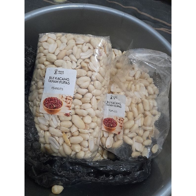 

kacang tanah super besar besar kupas ukuran 1kg