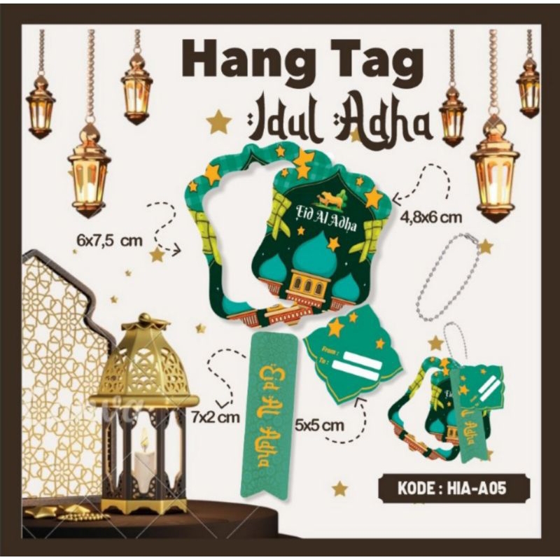 

HANGTAG CUSTOM IDUL ADHA 4 IN 1.CUSTOM LOGO, NAMA PENGIRIM, DESAIN, WARNA DLL