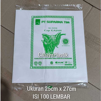 

Kertas Nasi KFC 25x27 / Kertas Pembungkus Kebab 25 x 27 @100 Lembar