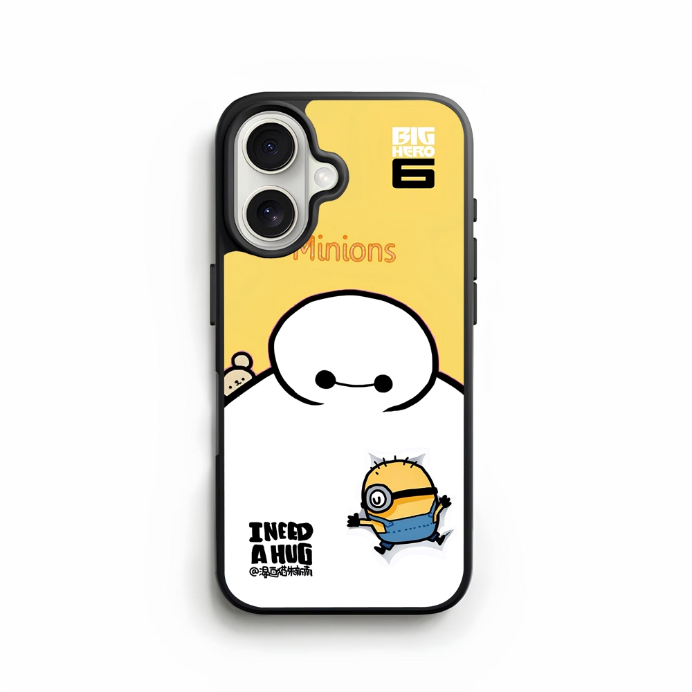 Case Iphone 16 16e 15 14 13 12 11 X Xs Xr SE 8 7 6 5 Pro Max Mini Plus Casing Baymax Minion