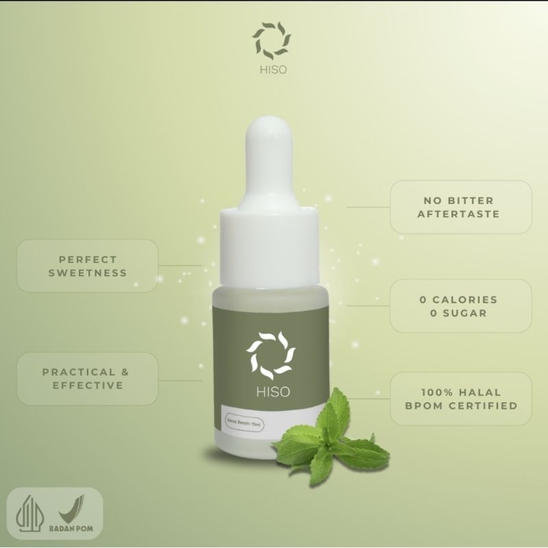 

[EG] HISO Stevia Liquid 15 ml– Manis Alami Sehat Tanpa Kalori! (dengan kadar gula 0 dan kalori 0) [EG]