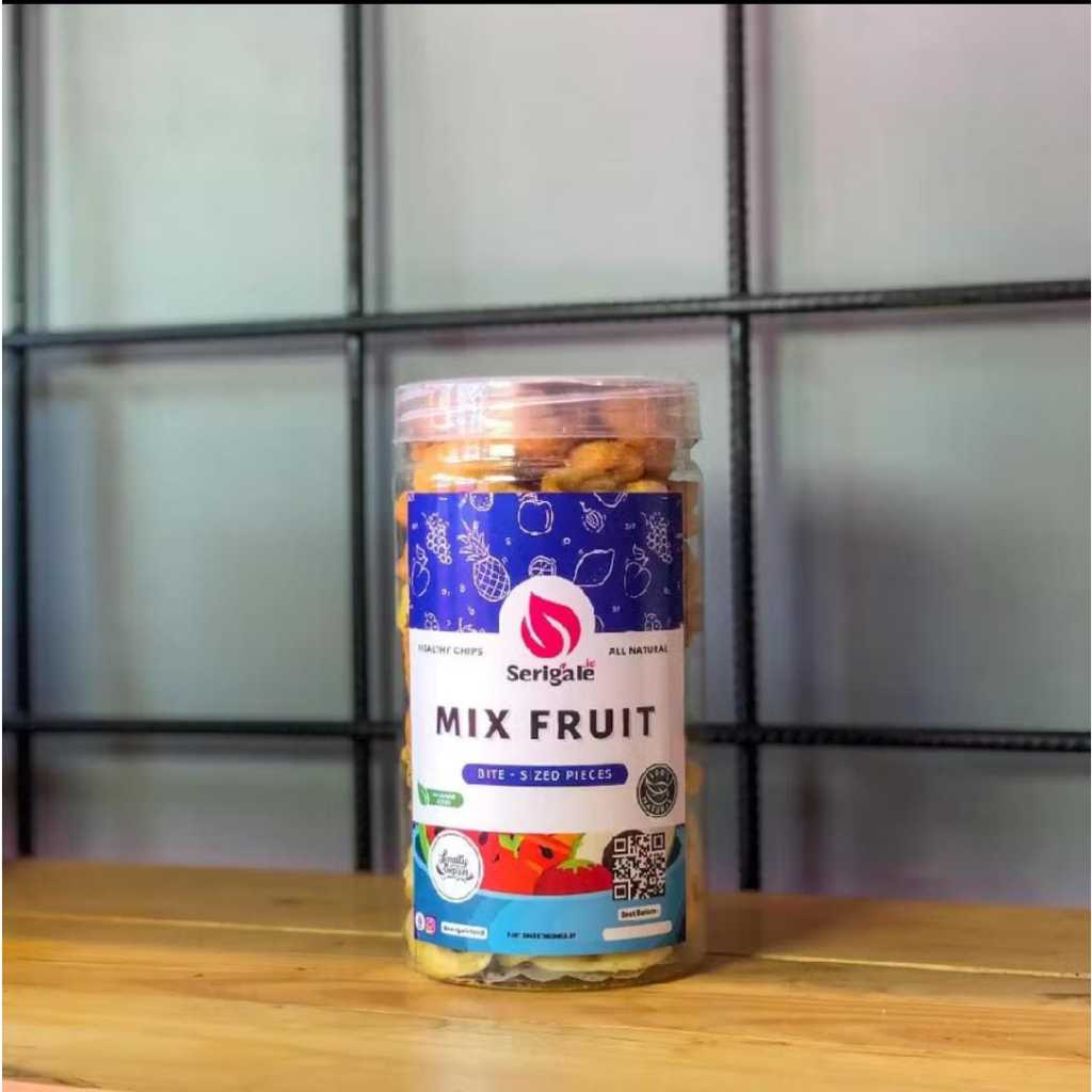 

Ukf5Pc6F4H (Kuliner.Kita) Serigale Keripik Buah Mix, Rambak Pisang Apel Nangka Nanas Pepaya, Camilan