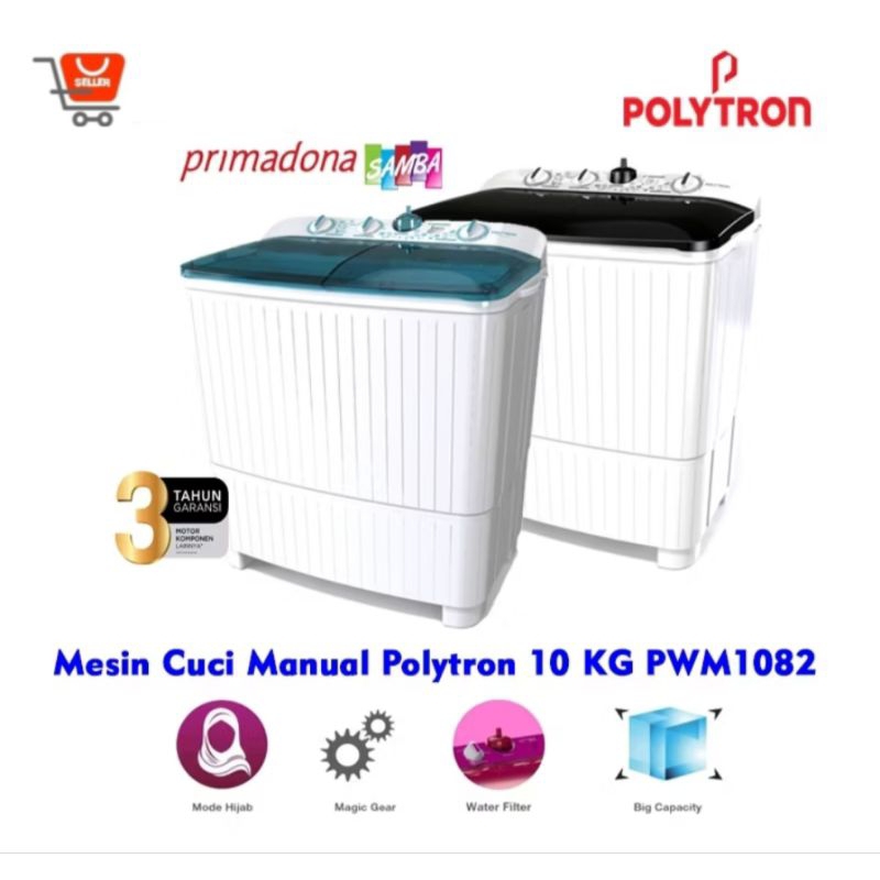 MESIN CUCI POLYTRON 10KG PWM1082