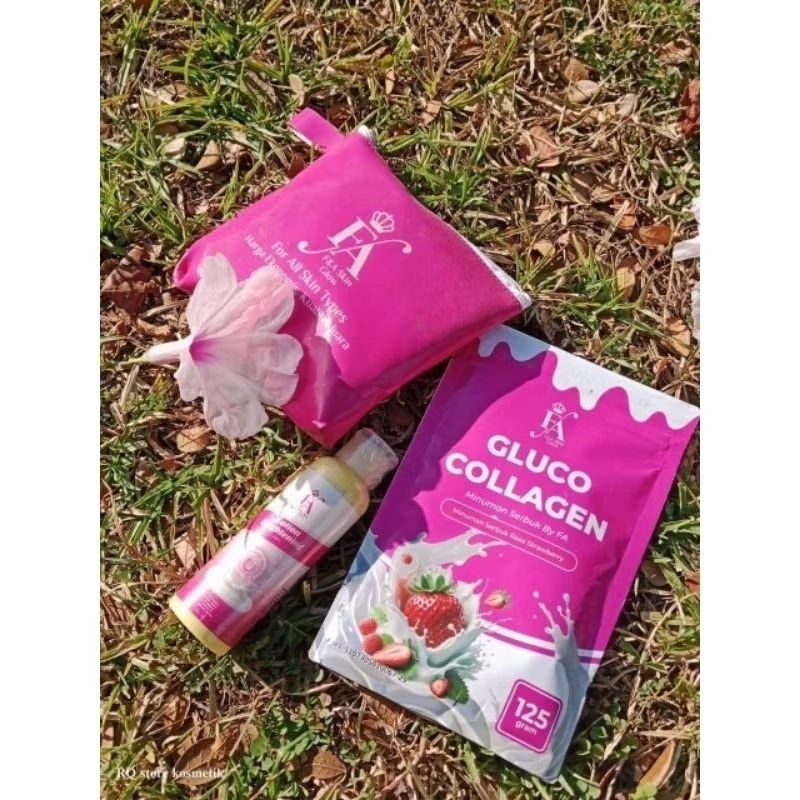 PAKET LENGKAP FA GLOW ( Cream ,Handbody, Collagen ) PERAWATAN LUAR DALAM BPOM RI 100℅ORI